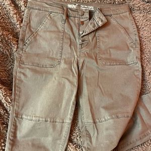 NWOT Mossimo button up high waisted skinny jeans